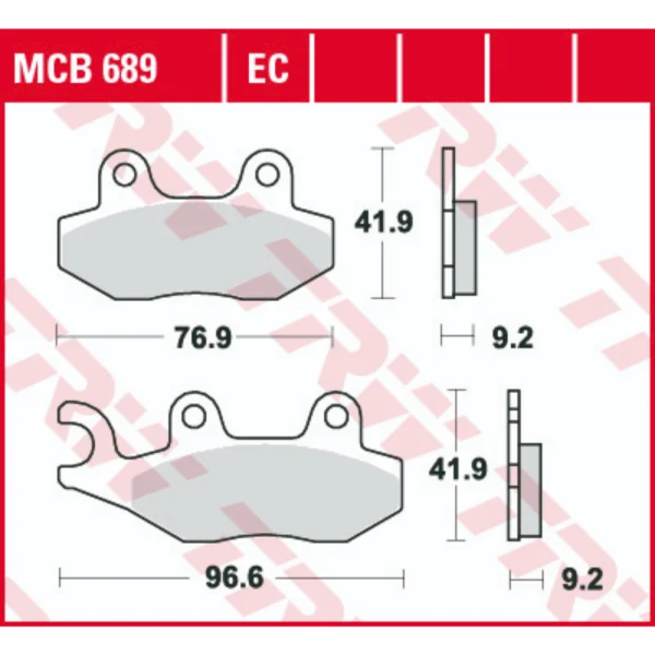 TRW MCB689 Front Brake Pads
