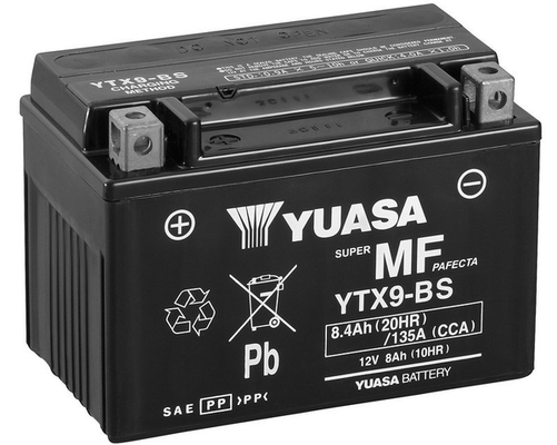 Yuasa YTX9-BS 12V 8.4Ah 135A 152x87x107mm L+ Starting battery