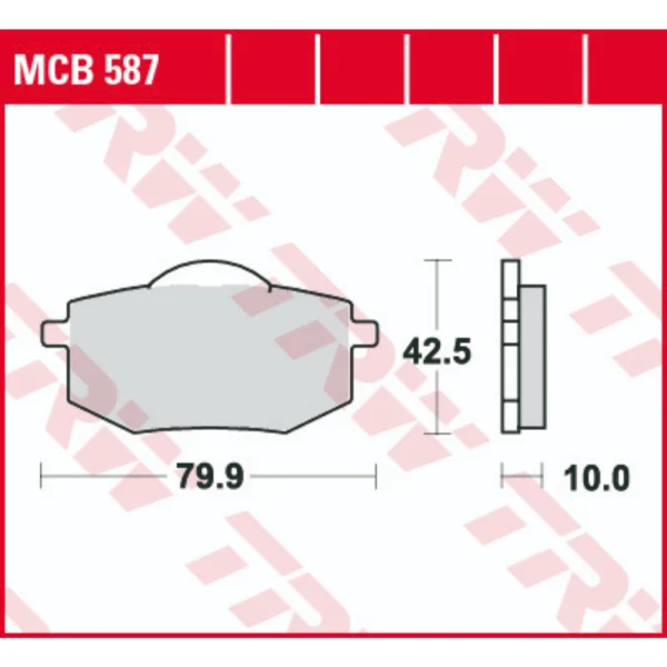TRW MCB587 Front Brake Pads