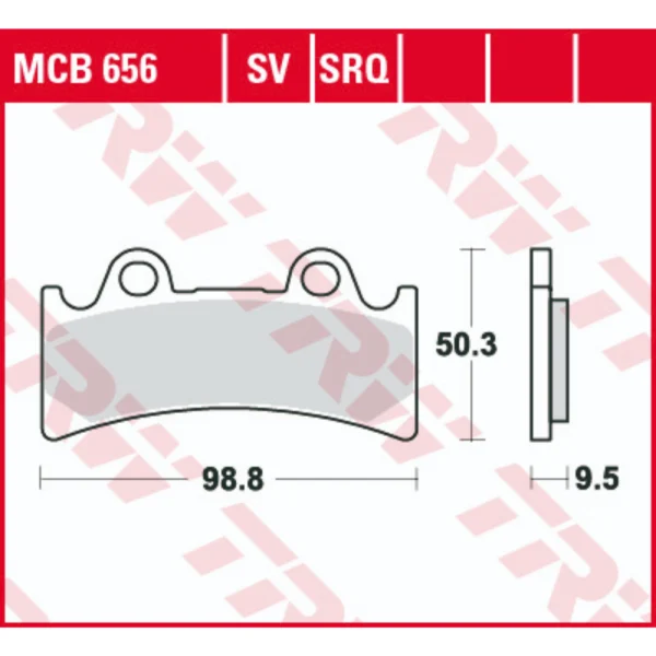 TRW MCB656SV Front Brake Pads