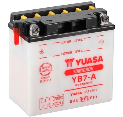 Yuasa YB7-A 12V 8.4Ah 124A 136x75x133mm L+ Starting battery