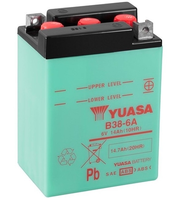 Yuasa B38-6A 6V 13.7Ah N/AA 119x83x161mm R+ Starting battery