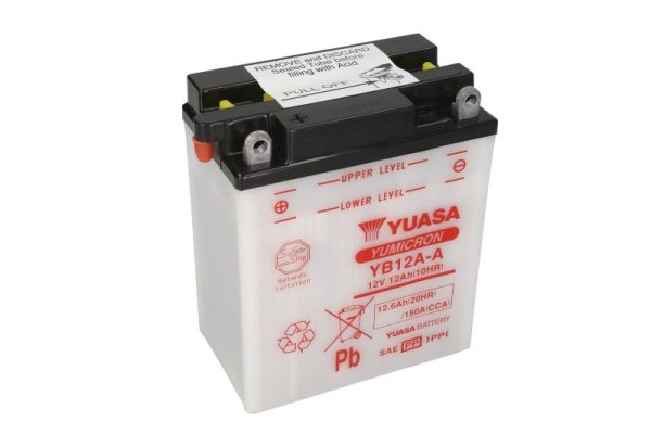 Yuasa YB12A-A 12V 12.6Ah 150A 134x80x160mm L+ Starting battery