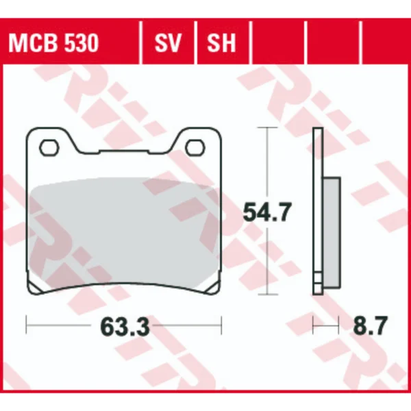 TRW MCB530 Front/Rear Brake Pads
