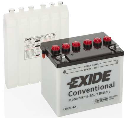 Exide 12N24-4A 12V 24Ah 220A 184x124x175mm L+ Starting battery