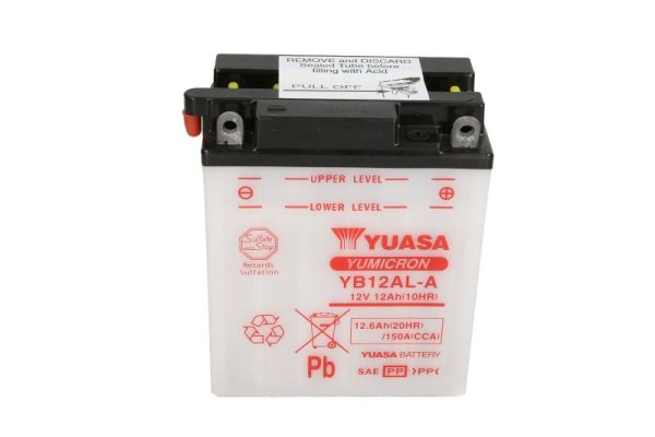 Yuasa YB12AL-A 12V 12.6Ah 150A 136x82x162mm R+ Starting battery