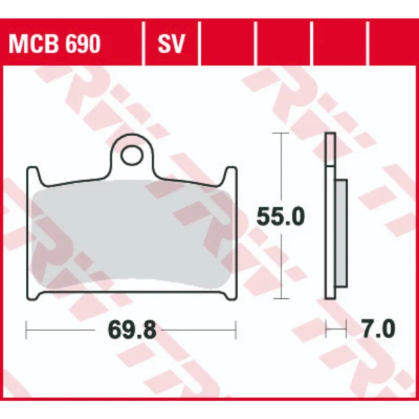 TRW MCB690 Front Brake Pads