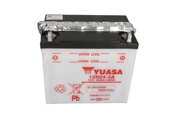Yuasa 12N24-3A 12V 25.3Ah 200A 184x124x175mm R+ Starting battery
