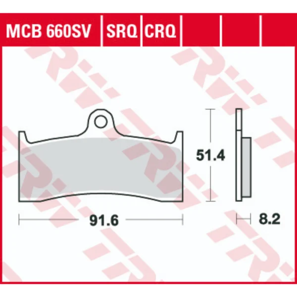 TRW MCB660SV Front Brake Pads