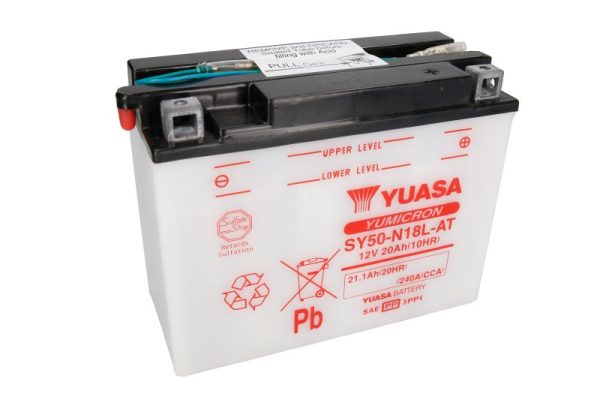 Yuasa SY50-N18L-AT 12V 21.1Ah 240A 205x90x162mm R+ Starting battery