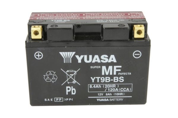 Yuasa YT9B-BS 12V 8.4Ah 120A 150x70x105mm L+ Starting battery