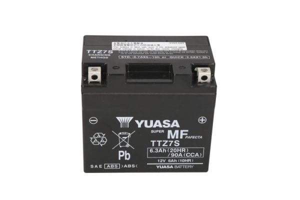 Yuasa TTZ7S 12V 6.3Ah 90A 113x70x105mm R+ Starting battery