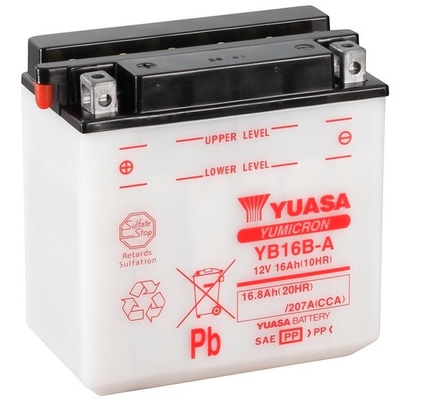 Yuasa YB16B-A 12V 16.8Ah 207A 160x90x161mm L+ Starting battery