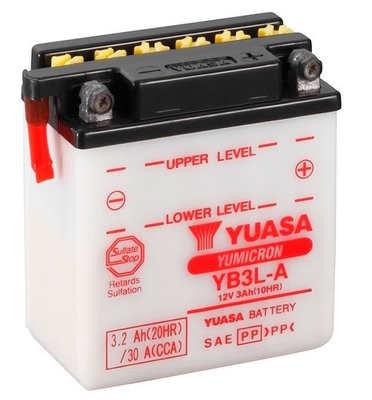 Yuasa YB3L-A 12V 3.2Ah 30A 99x57x111mm R+ Starting battery