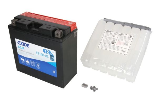 Exide YT14B-BS 12V 12Ah 190A 150x70x145mm L+ Starting battery
