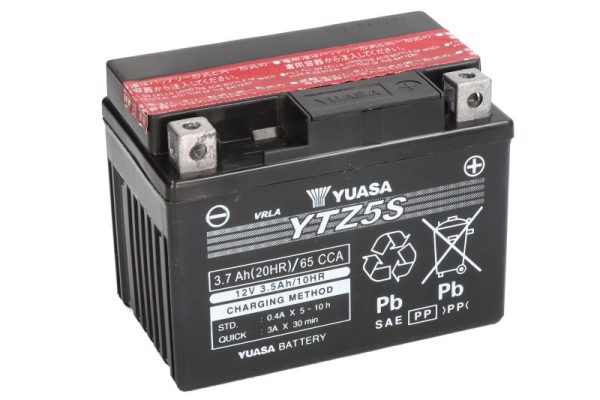 Yuasa YTZ5S 12V 3.7Ah 65A 115x72x86mm R+ Starting battery