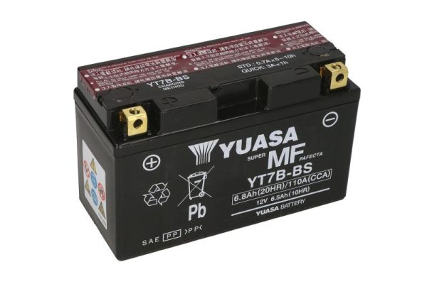 Yuasa YT7B-BS 12V 6.8Ah 110A 150x65x93mm L+ Starting battery