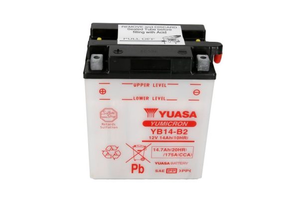 Yuasa YB14-B2 12V 14.7Ah 175A 134x89x166mm L+ Starting battery