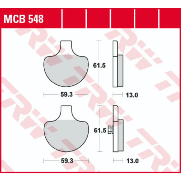 TRW MCB548 Front Brake Pads