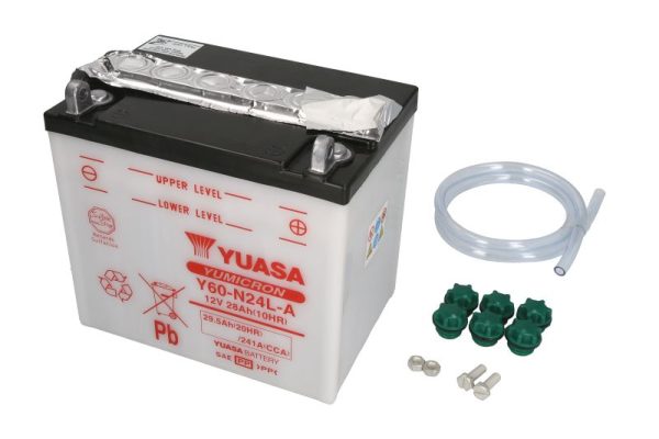 Yuasa Y60-N24L-A 12V 29.5Ah 241A 184x124x175mm R+ Starting battery