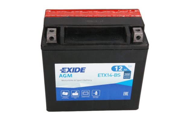 Exide YTX14-BS 12V 12Ah 200A 150x87x145mm L+ Starting battery
