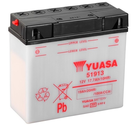 Yuasa 51913 12V 19Ah 100A 186x82x171mm R+ Starting battery