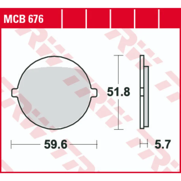 TRW MCB676 Front Brake Pads
