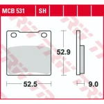 TRW MCB531 Front/Rear Brake Pads