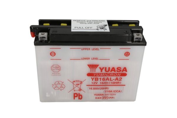 Yuasa YB16AL-A2 12V 16.8Ah 210A 207x72x164mm R+ Starting battery