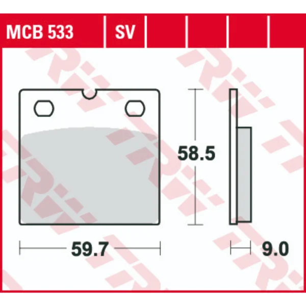 TRW MCB533 Front/Rear Brake Pads