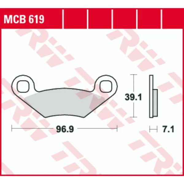TRW MCB619 Front/Rear Brake Pads