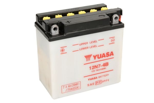 Yuasa 12N7-4B 12V 7.4Ah 74A 135x75x133mm L+ Starting battery