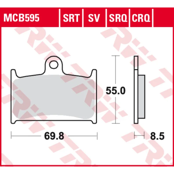 TRW MCB595SV Front Brake Pads