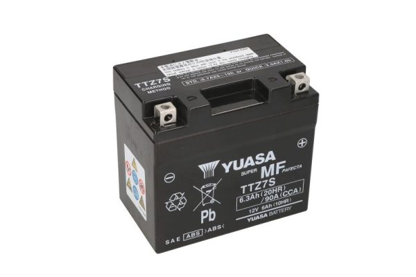 Yuasa TTZ7S 12V 6.3Ah 90A 113x70x105mm R+ Starting battery