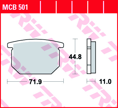 TRW MCB501 Front Brake Pads