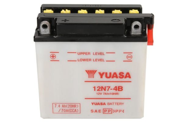 Yuasa 12N7-4B 12V 7.4Ah 74A 135x75x133mm L+ Starting battery