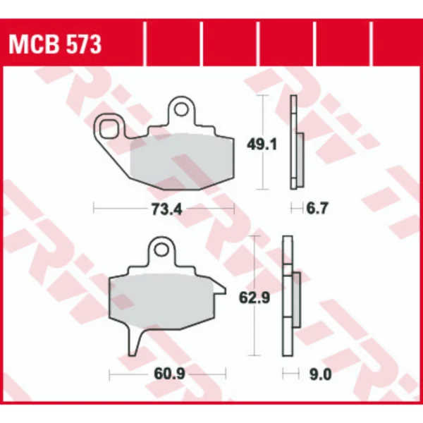 TRW MCB573 Front Brake Pads
