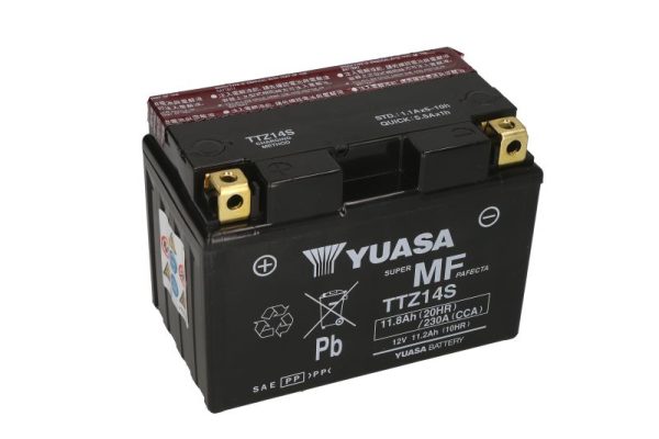 Yuasa TTZ14S 12V 11.8Ah 230A 150x84x110mm L+ Starting battery