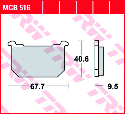 TRW MCB516 Front/Rear Brake Pads