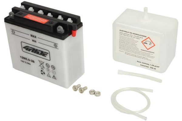 4 Ride 12N5.5-3B 12V 5.5Ah 60A 138x61x131mm R+ Starting battery