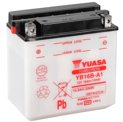 Yuasa YB16B-A1 12V 16.8Ah 207A 160x90x161mm L+ Starting battery