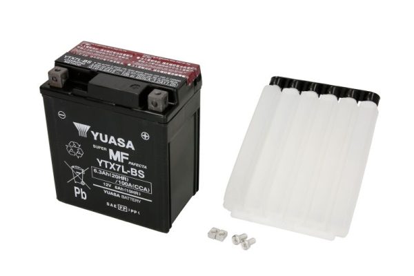 Yuasa YTX7L-BS 12V 6.3Ah 100A 115x72x132mm R+ Starting battery