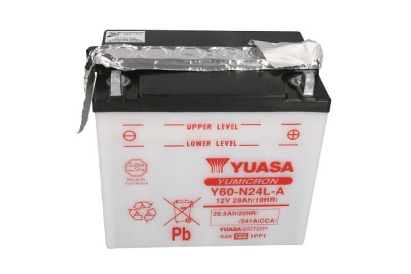 Yuasa Y60-N24L-A 12V 29.5Ah 241A 184x124x175mm R+ Starting battery