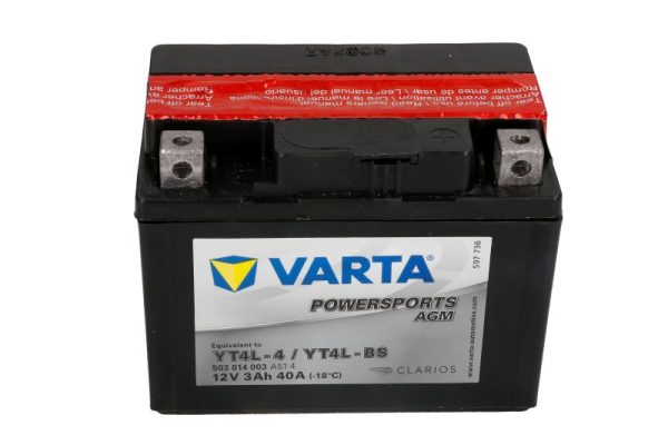 Varta YT4L-BS 12V 3Ah 40A 114x71x86mm R+ Starting battery