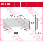TRW MCB655 Front Brake Pads