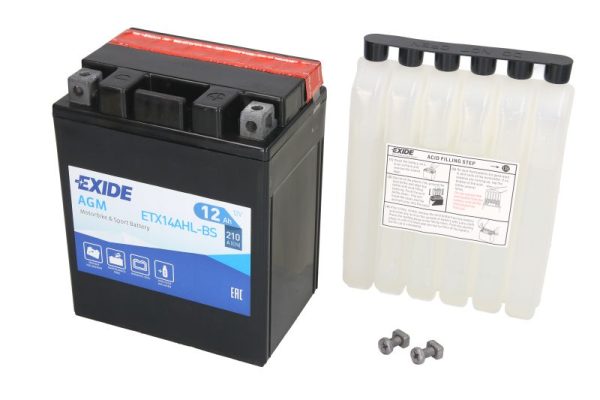 Exide YTX14AHL-BS 12V 12Ah 210A 134x89x164mm R+ Starting battery