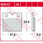 TRW MCB617 Front/Rear Brake Pads