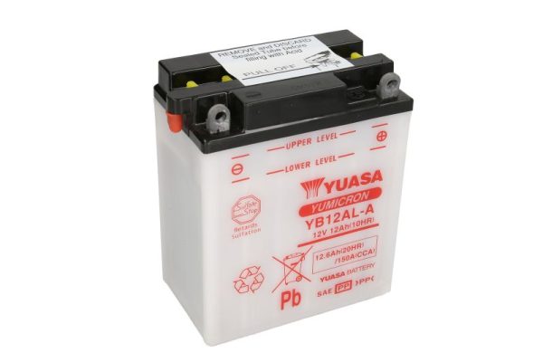 Yuasa YB12AL-A 12V 12.6Ah 150A 136x82x162mm R+ Starting battery