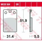TRW MCB564 Front/Rear Brake Pads