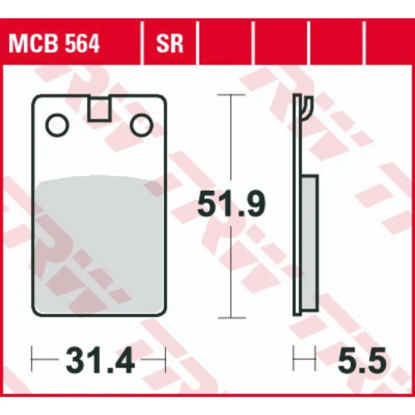 TRW MCB564 Front/Rear Brake Pads